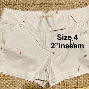 J. Crew White Bermuda Shorts Casual Cotton Blend